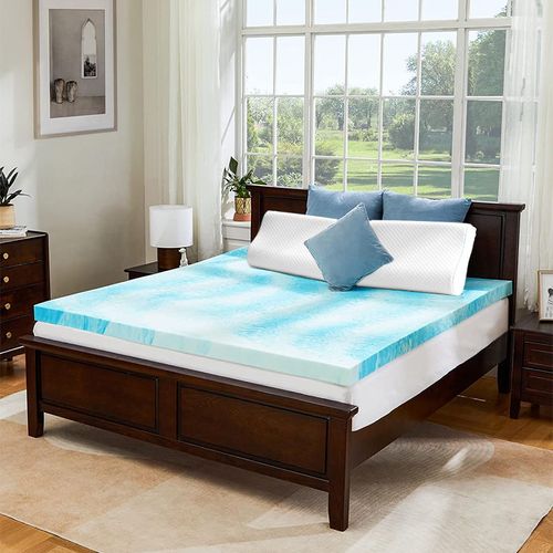 Colchão de espuma viscoelástica de camada dupla para arrefecimento,200*150*5cm