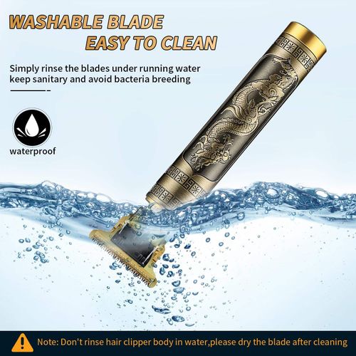 Tesoura de corte de cabelo profissional para homem com lâminas em T