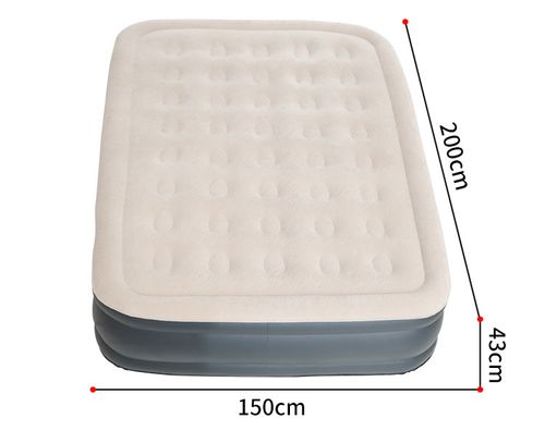 Colchão de viagem dobrável e espesso para exterior cama insuflável,200*150*43cm