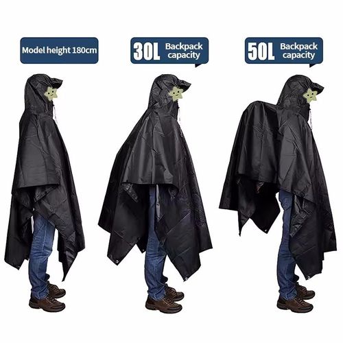 Capa de chuva espessa multifuncional
