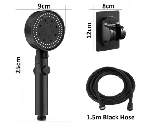 RTS High Quality Supercharged Shower Head Shower Head 5 Modes Handheld Shower Head