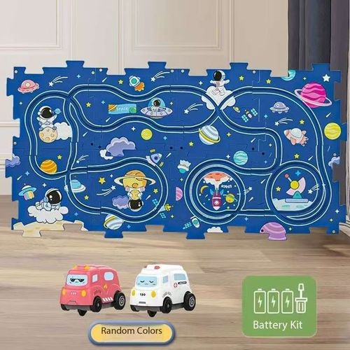 Children's splicing electric rail car