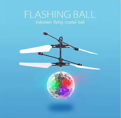 Induction type colorful flash flying ball