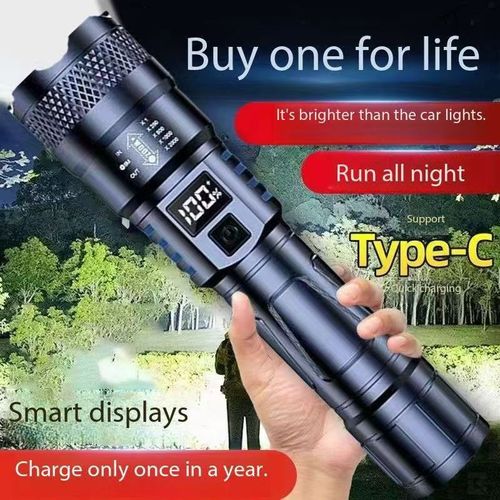 Outdoor ultra-bright rechargeable high-intensity flashlight