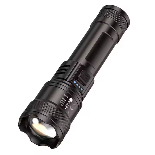 Retractable outdoor flashlight