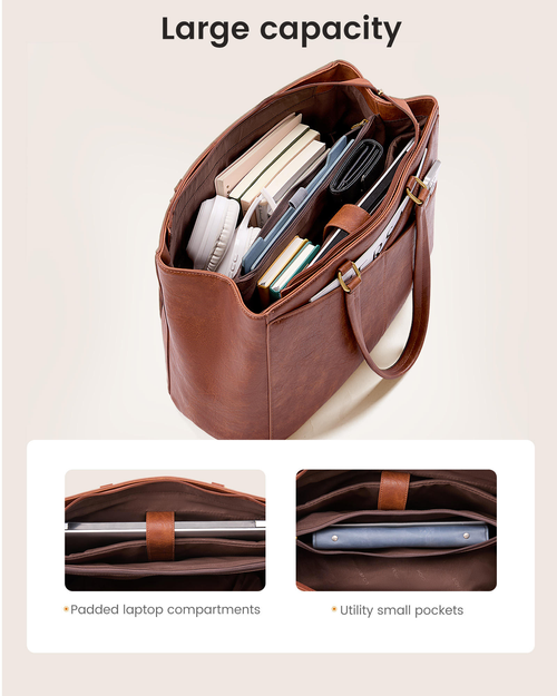 Large capacity layered handbag