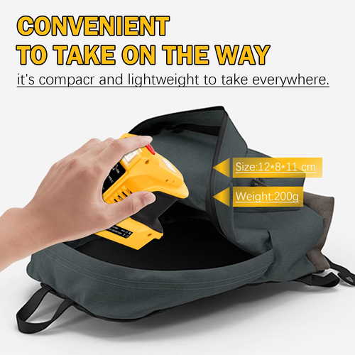Suit for Dewalt 18V,20V Battery 5-in-1 Inverter Adapter,Portable Emergency Power Supply