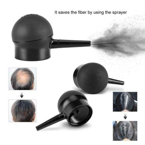 Hair Fiber Kit with Fiber Hold Spray - Instantly Cover Thinning Hair & Bald Spots with Natural Finish - Haircare Easy To Apply Keratin Protein Hairline Shaping Powder Volumizing