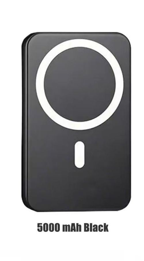 5000mAh Magnetic Power Bank, Works Best with MagSafe Case or No Case, Portable Wireless Charger summerwins,CompaTible With All Mobile Phone Models