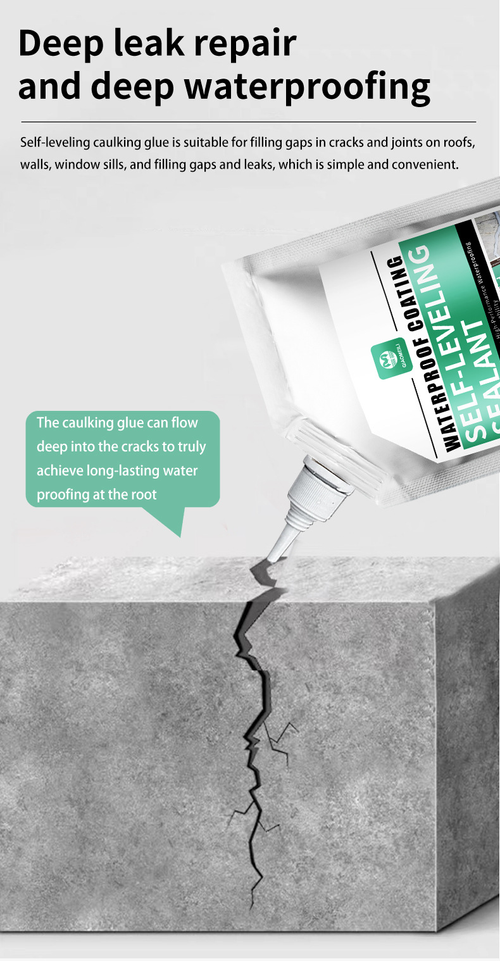 Concrete Crack Filler 2kg, High-Strength Waterproof Concrete Repair Sealant for Wall and Floor Cracks, Durable Finish, Concrete Sealer Outdoor Waterproof