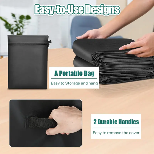 Waterproof Patio Furniture Covers, Outdoor Furniture Covers, 600D Heavy Duty Oxford Patio Table Cover with Air Vents, Windproof Straps, Anti-UV, Rip-Resistant for Outdoor Table, Chair, Sofa,dorm essentials,home essentials