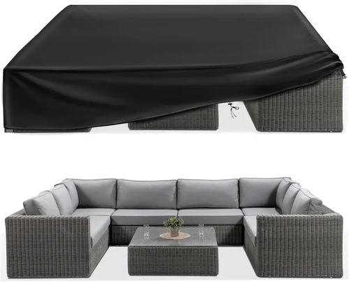 Waterproof Patio Furniture Covers, Outdoor Furniture Covers, 600D Heavy Duty Oxford Patio Table Cover with Air Vents, Windproof Straps, Anti-UV, Rip-Resistant for Outdoor Table, Chair, Sofa,dorm essentials,home essentials