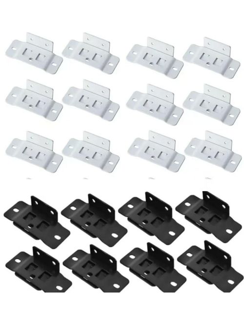 20 Pack Quick Fitting Furniture Joint Bracket, Duty Corner Brace Joint Right Angle Bracket, Stainless Steel Furniture Corner Connectors with Screws for Drawers, Cabinets, Tables, and Chairs