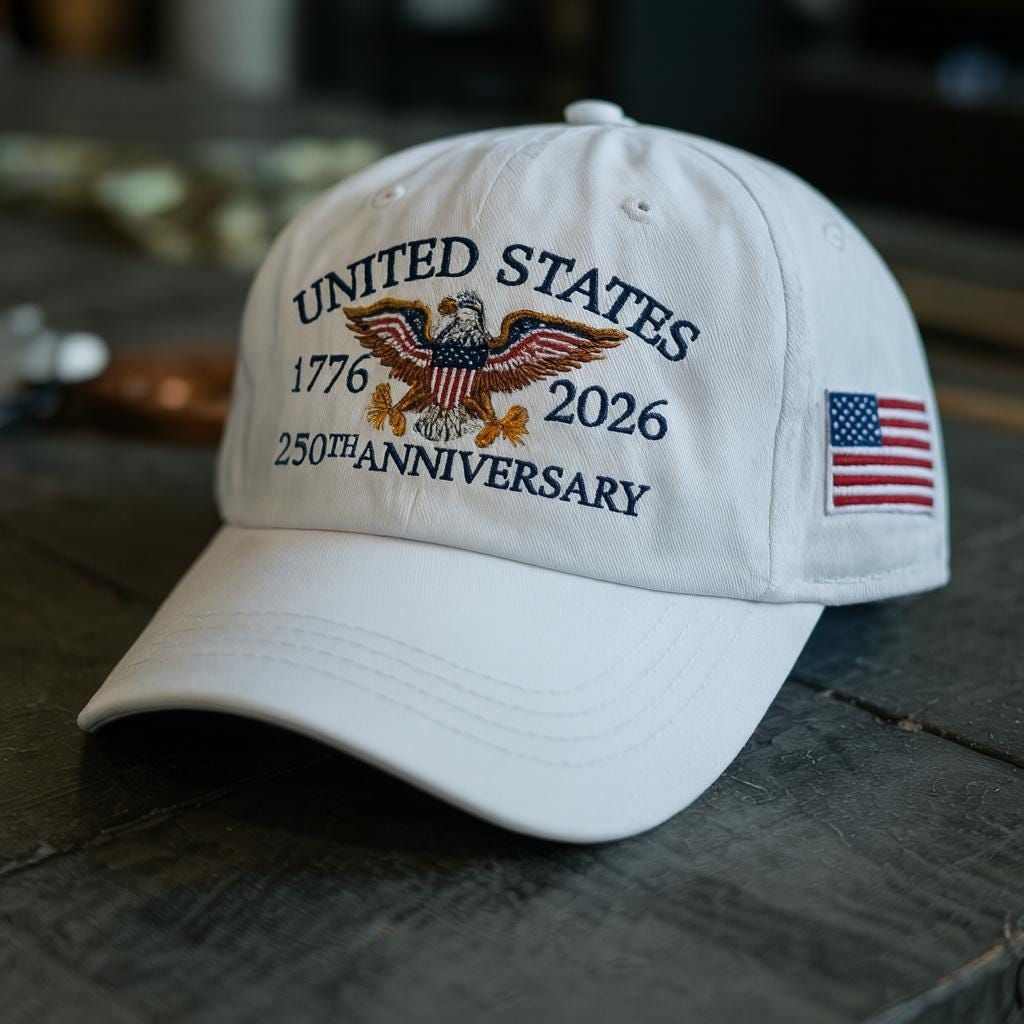 250th Anniversary Embroidered Baseball Us Tribute Retro Cap Anniversary Gift Gift For Dad