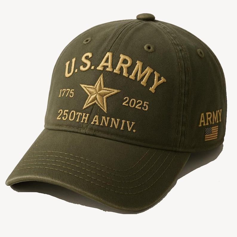 250th Anniversary U.S. Army Cap: Patriotic Veteran Gift