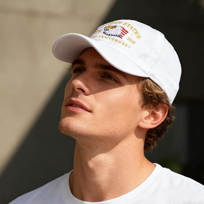 Eagle   Usa 250th Anniversary Hat Adjustable United States Patriotic Cap For 250th Celebrationvintage Washed Baseball Cap