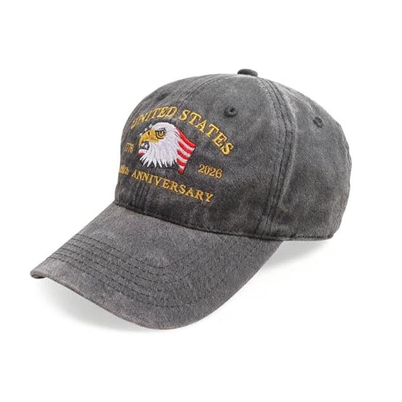 Eagle   Usa 250th Anniversary Hat Adjustable United States Patriotic Cap For 250th Celebrationvintage Washed Baseball Cap