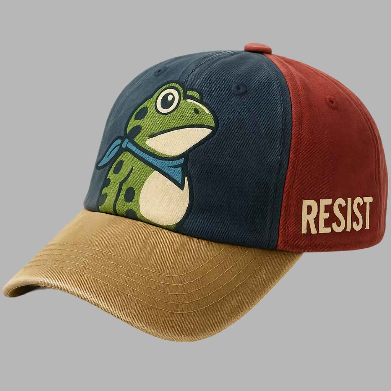 Unisex Portland Frog Resist Print Hat