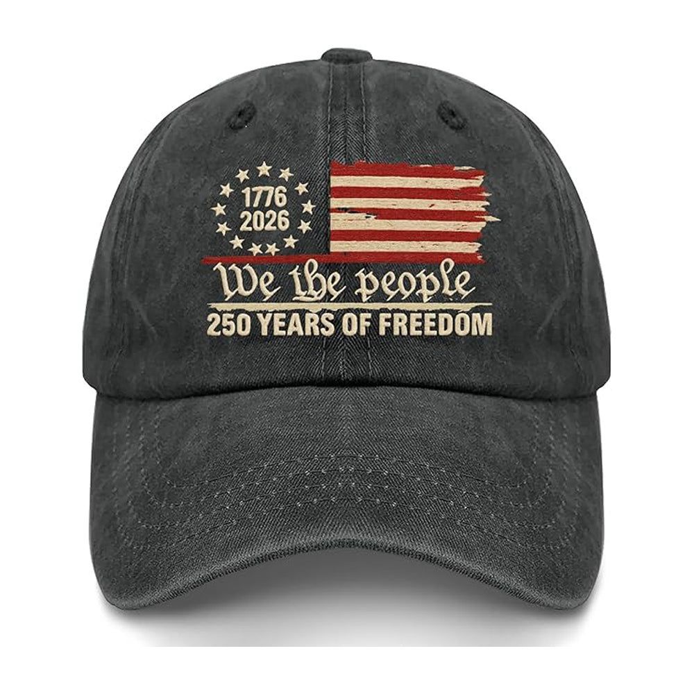 Us 250th Anniversary 250 Years Freedoms 1776 2026 Baseball Hats Funny