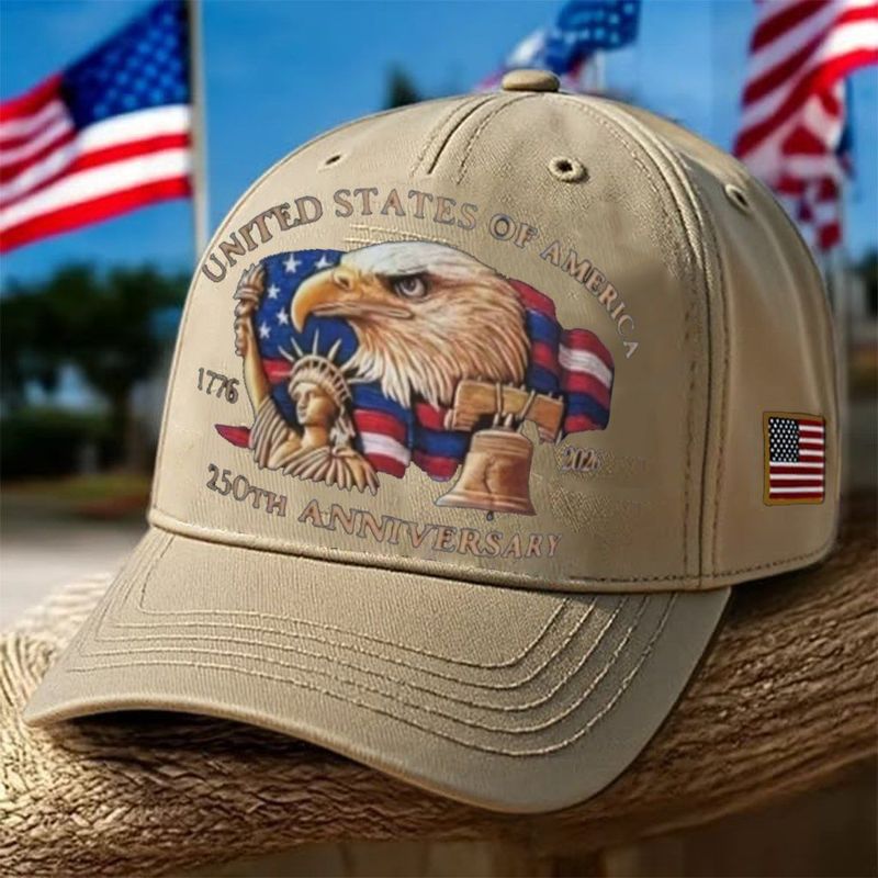 🗽Eagle & Liberty – United States 250th Anniversary Printed Hat🦅(Breathable & Lightweight Comfort & Unisex Fit)
