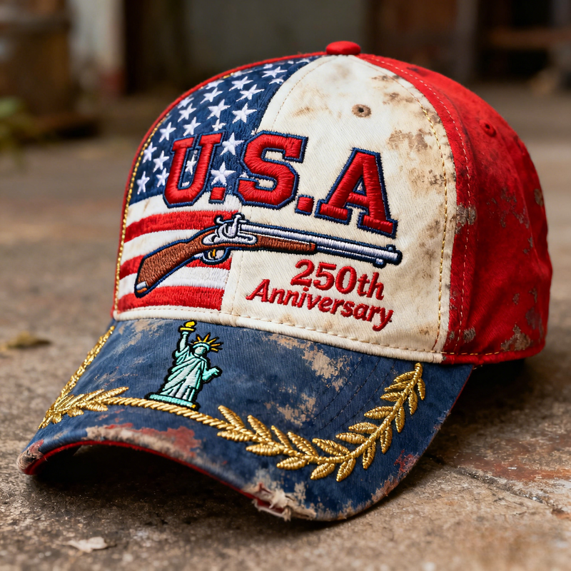 🗽 United States 250th Anniversary Printed Hat🦅(Breathable & Lightweight Comfort & Unisex Fit)