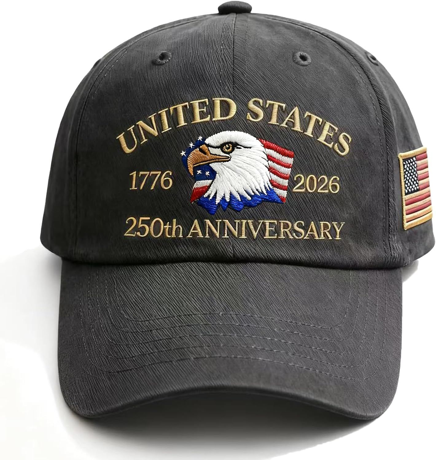 250 Anniversary USA Hat Adjustable America 250th Anniversary Hat 1776-2026 Embroidery Baseball Cap