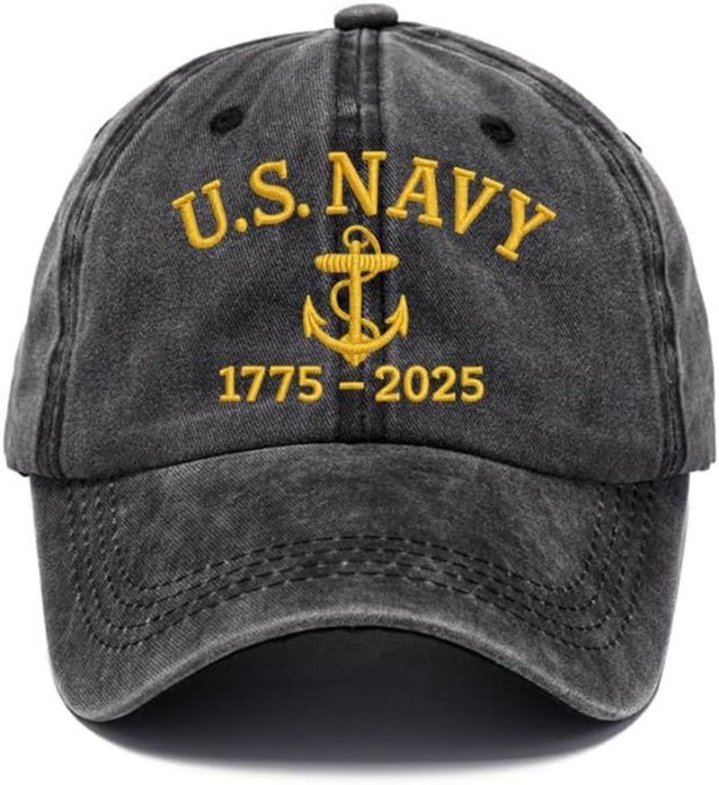 USA 250th Anniversary Hat, Adjustable 250th Anniversary Printed Patriotic Baseball Caps, Tribute Retro Washed Hat