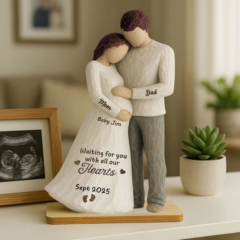 Custom Wooden Plaque - Pregnancy Keepsake