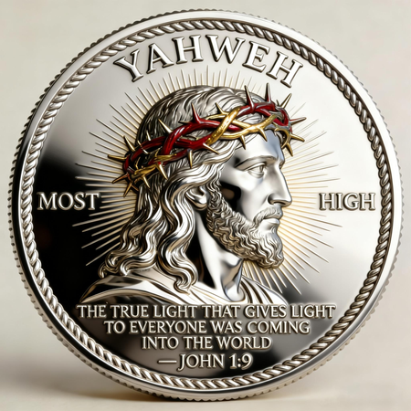 🏆Flash Sale 60% OFF - 🙏Yahweh – The Living Light Faith Commemorative Coin