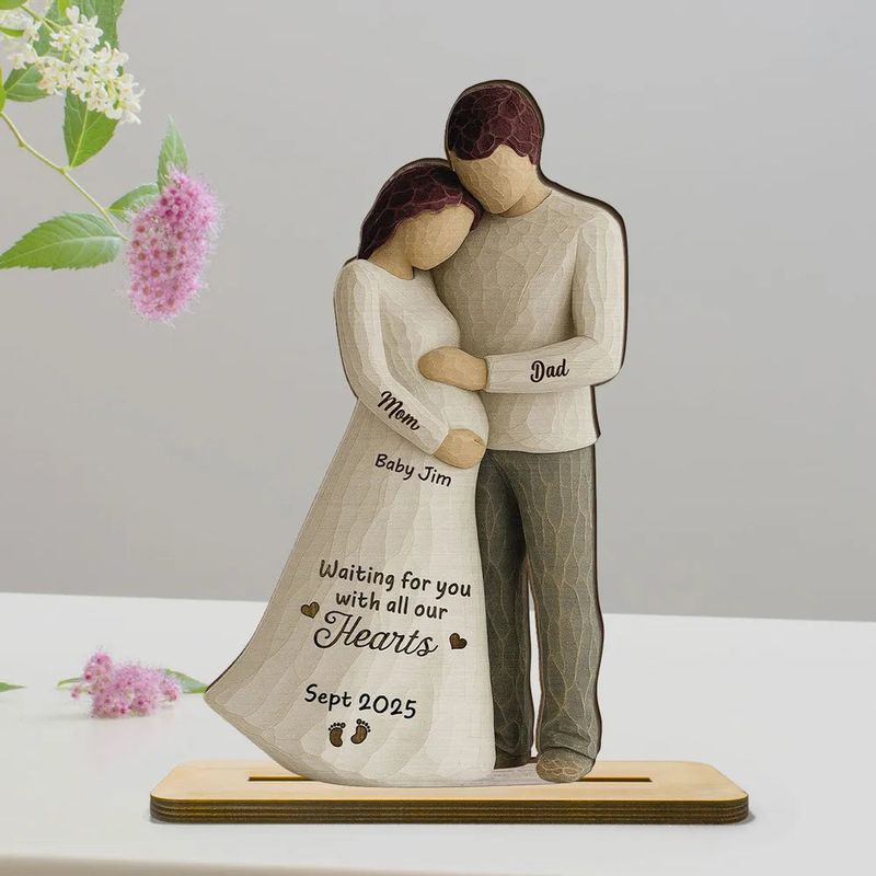 Custom Wooden Plaque - Pregnancy Keepsake