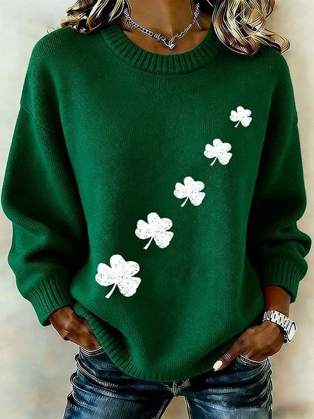 Women'S Casual Print Long-Sleeved Top