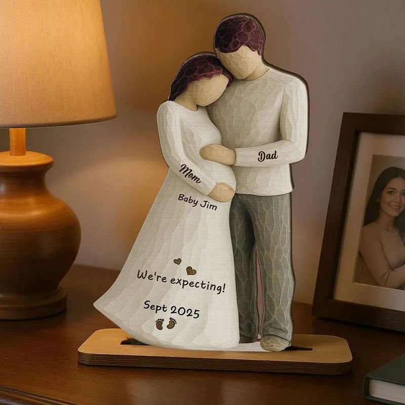 Custom Wooden Plaque - Pregnancy Keepsake