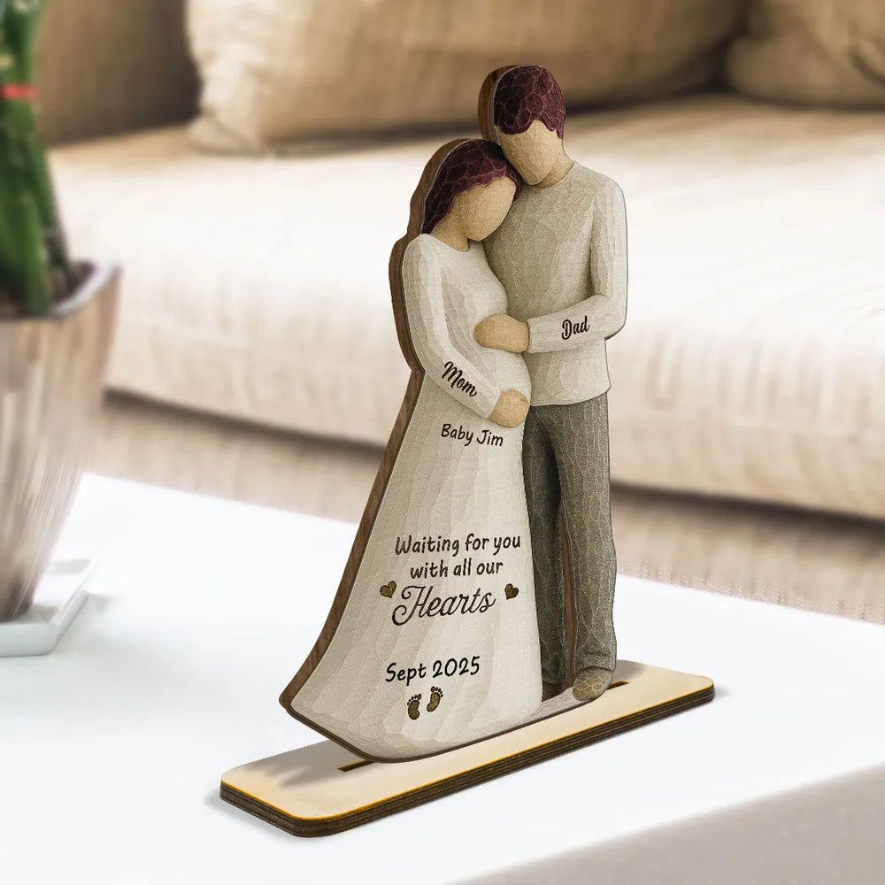 Custom Wooden Plaque - Pregnancy Keepsake