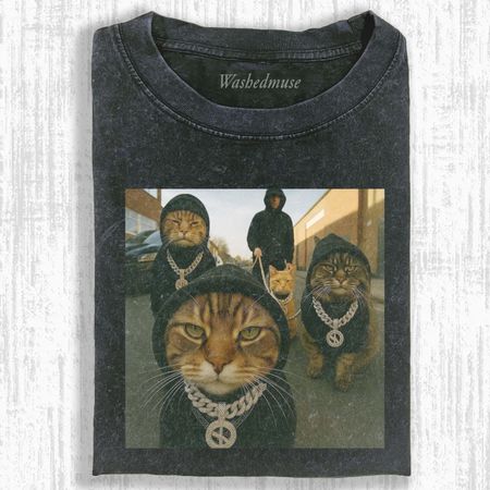 WACKY CAT  T-SHIRT