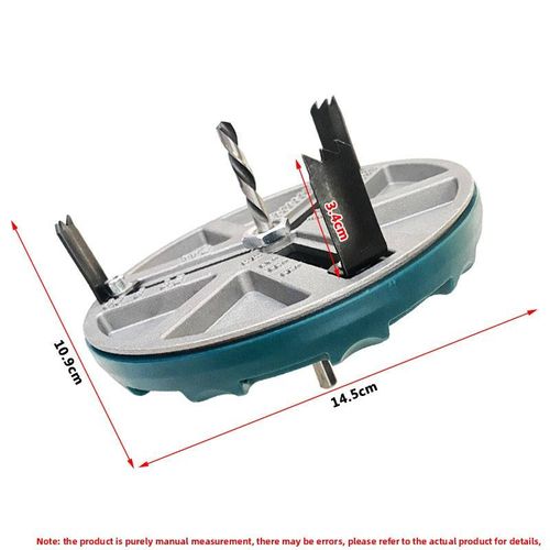 Adjustable Multi-Function Three-Jaw Woodworking Drill Bit for Hole Opener & Gypsum Board Plastic Aluminum Plate Punching Tool