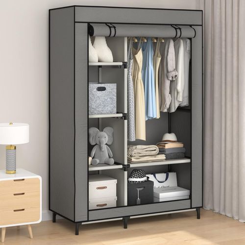 Simple wardrobe stylish non-woven dustproof storage dormitory hanging wardrobe