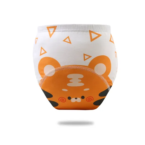 Baby training pants children's a-class pure cotton diaper pocket anti-side leakage baby spring and summer diaper pants washable, 10-20 kg can be worn, random colors