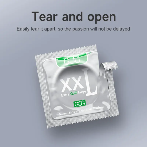 High Quality 58mm Condom Sex Product for Couple Sex 10pcs Condoms Men Sex Natural Rubber Latex