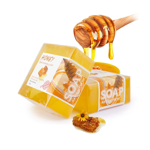 Hot Selling Honey Nourishing Honey Whitening Handmade Soap Custom Private Label Deep Repairing Smooth Honey Soap（2 pieces）