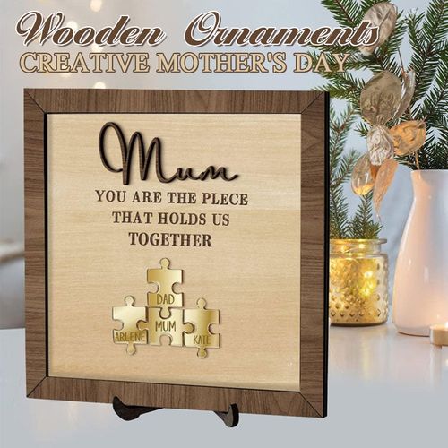 Creative Mother's Day Wooden Ornaments