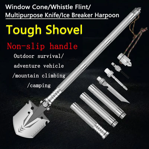 Multifunctional Outdoor Universal Shovel Shovel Manganese Steel Military Shovel