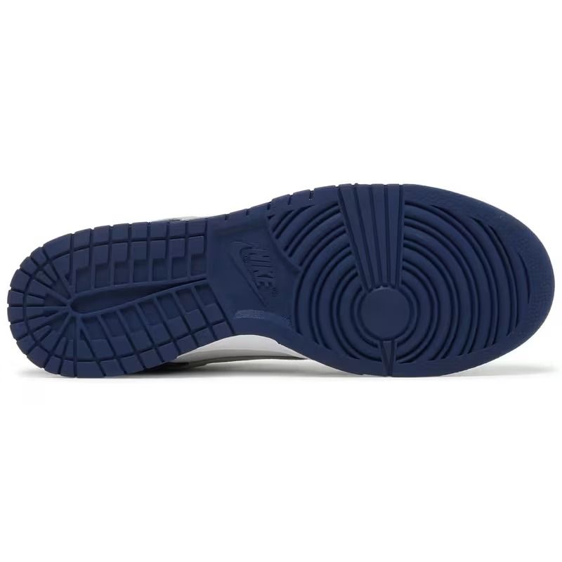 Nike Dunk Low Summit Midnight White, Men's Lifestyle Sneakers, Men's Nike Sport Shoes, Dark Blue Color, Fabric Upper, EVA Sole, Lace-Up, Comfortable for Everyday Wear and Training