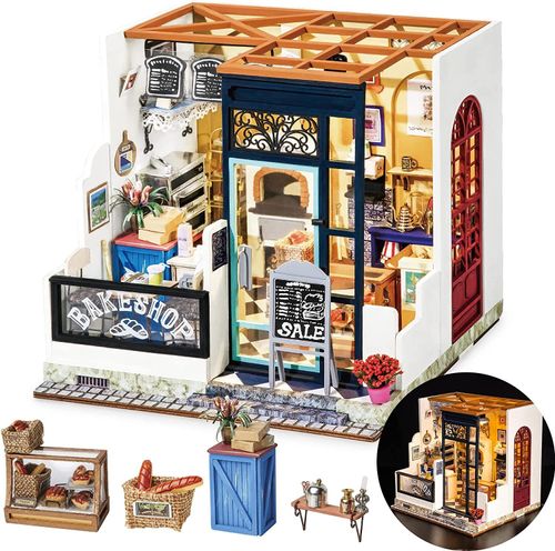 DIY Miniature Dollhouse Kit, Tiny House Kits Mini Model Building Sets, DIY Craft