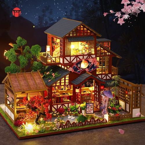DIY Miniature Dollhouse Kit 1 24 Scale Tiny House kit with Music Plant DIY