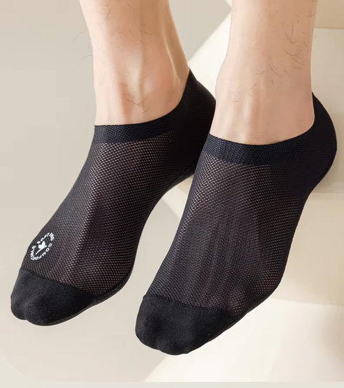 🔥Ultra Thin Liner Socks Non Slip ComBed Cotton No Show Socks