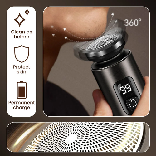 Men's Portable Electric Mini Shaver with Floating Blades