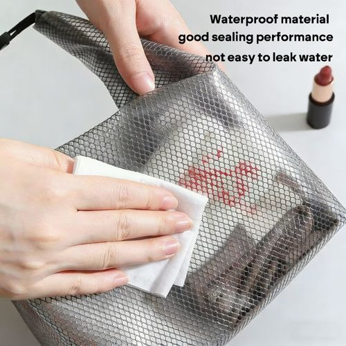 Gray EVA Waterproof Mesh Storage Bag | Water-Repellent & Leakproof Tote for Travel, Swimming, Toiletries
