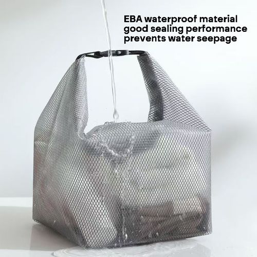 Gray EVA Waterproof Mesh Storage Bag | Water-Repellent & Leakproof Tote for Travel, Swimming, Toiletries