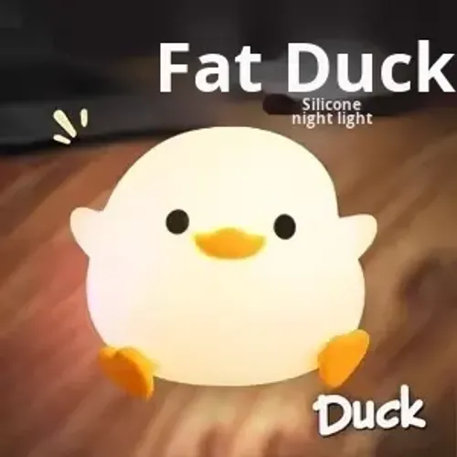 DoDo Duck Night Light Cute Duck Silicone Dimmable Nursery Nightlight Rechargeable LED Bedside Lamp Baby Bedrooms Living Room
