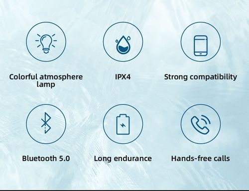 Black Waterproof Bluetooth Shower Speaker with LED Lights, IPX4 Portable